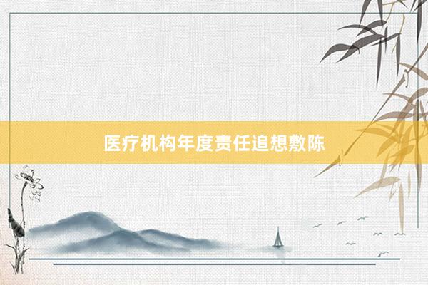 医疗机构年度责任追想敷陈